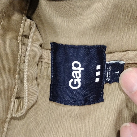 Gap tan cotton sportcoat. Large - Picture 2 of 11